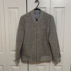 Stylish Gray Bomber Jacket